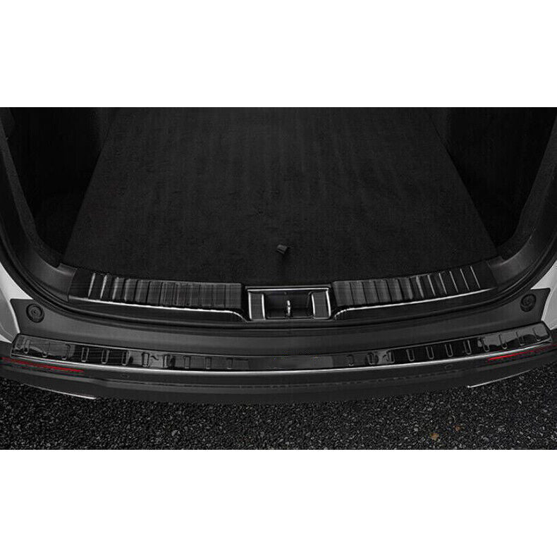 for Honda CR-V 2023-2024 Rear Bumper Protector Trunk Sill Cover Black Steel 2Pcs
