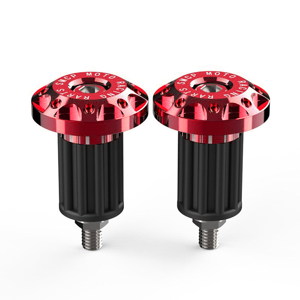 7/8'' Motorcycle Dirt Bike Handlebar Grips Handle Bar End Cap Plugs Slider Red Q