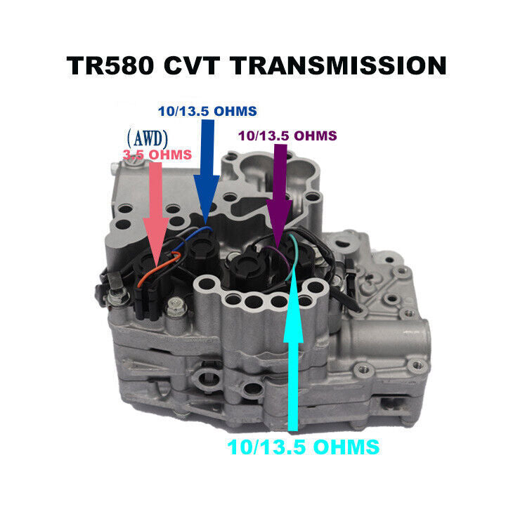 Torque converter AWD pressure control solenoid valve for Subaru Lineartronic TR580/690- v