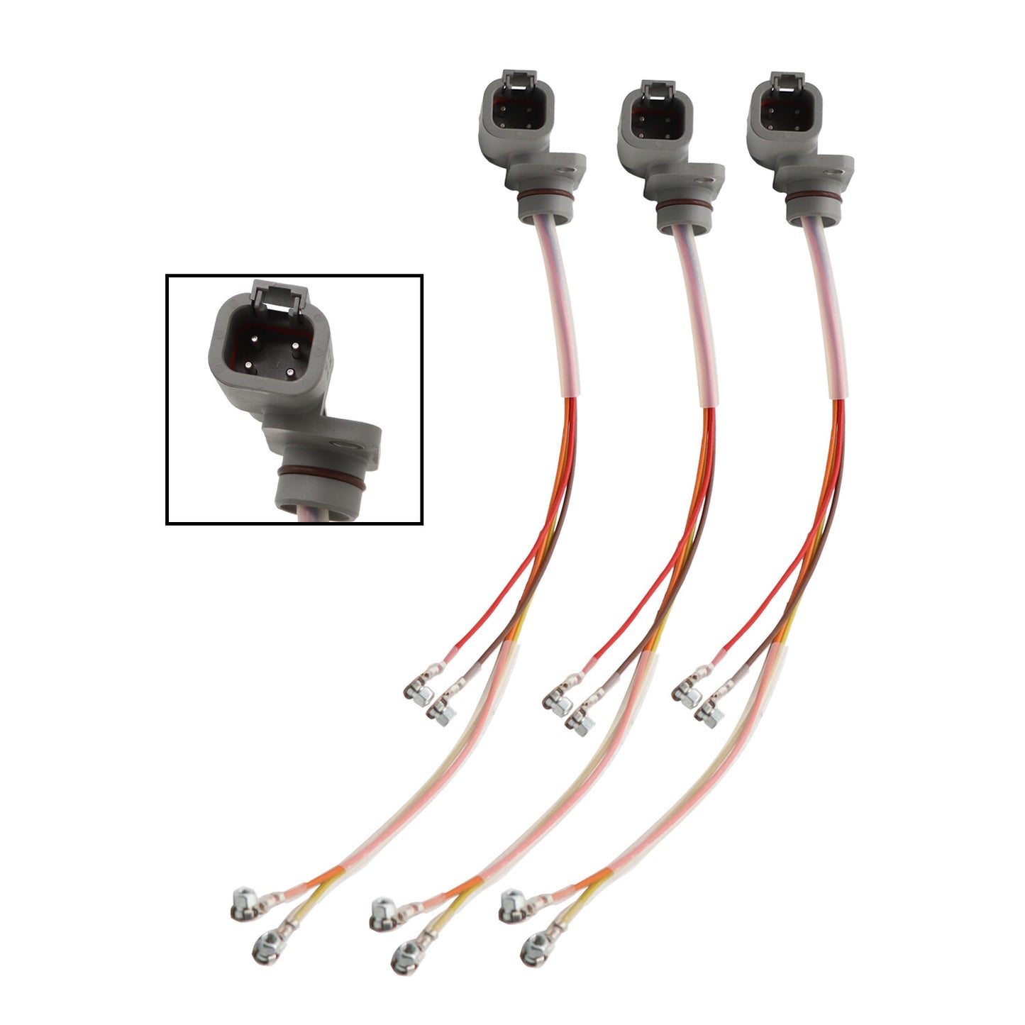 Three fuel injector wiring harnesses for 2003-2004 for Dodge 5.9L diesel 3966805