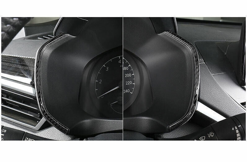 Middle Console Dashboard Panel Trim for Nissan Altima 2019-22 Steel Carbon Fiber