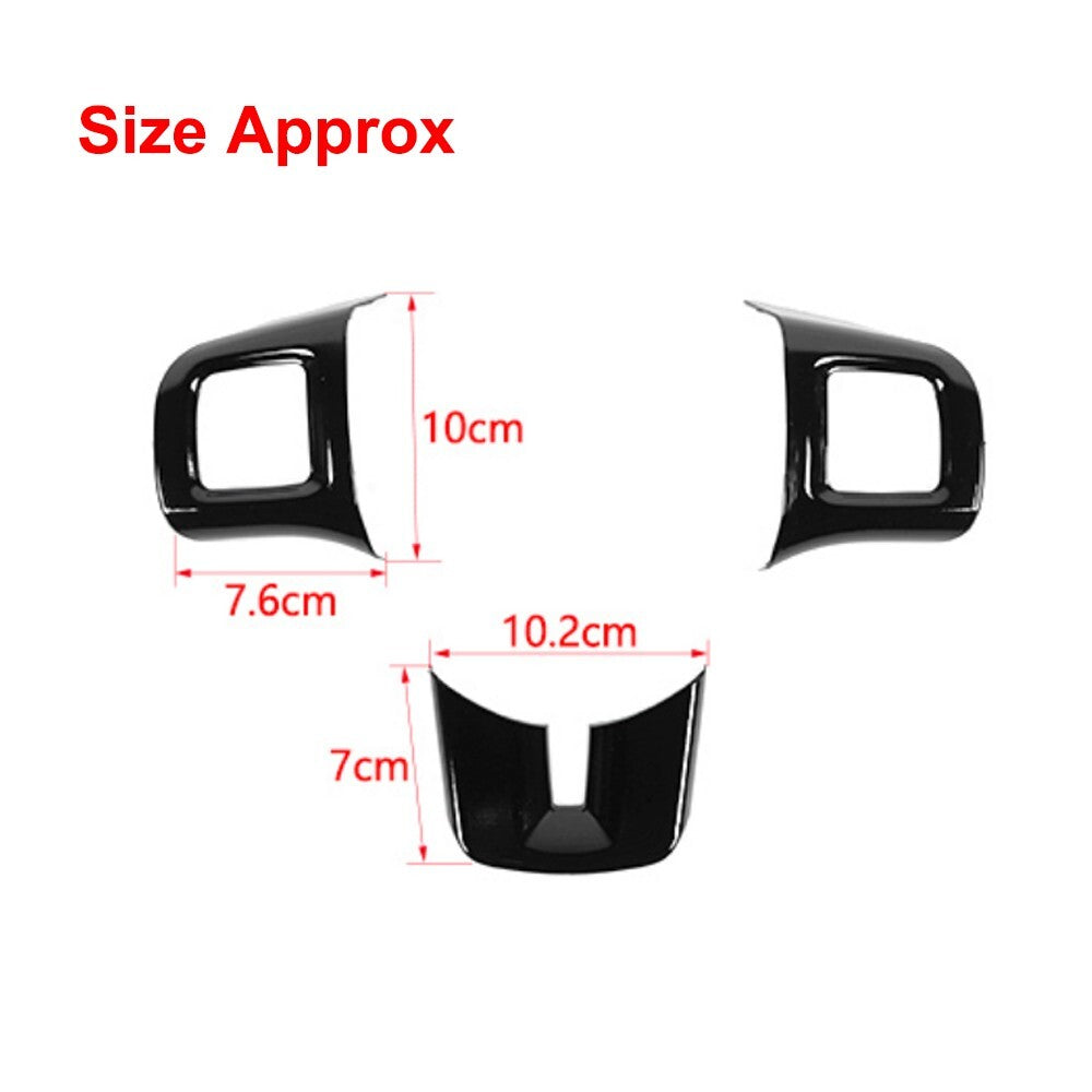 3X Steering Wheel Cover Trim for Dodge for Challenger /Charger/Durango/Dart 2009-2014
