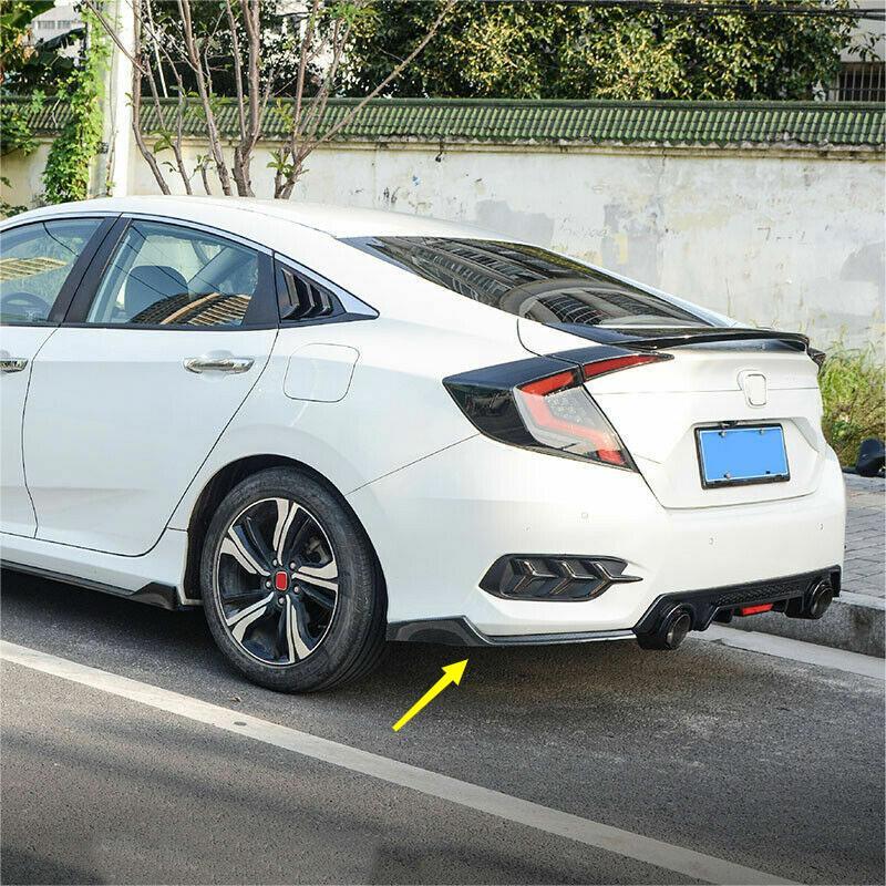 for Honda for Civic Sedan 2016-2021 Carbon Rear Bumper Lip Diffuser Splitter Spoiler