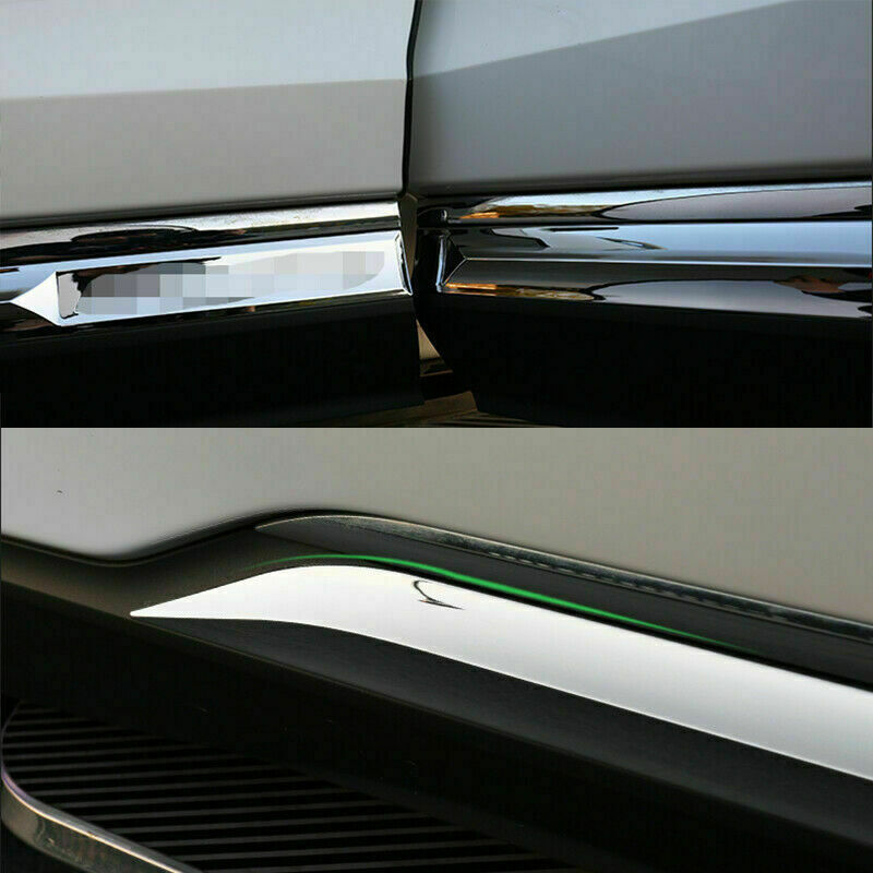 for Ford Edge 2015-2020 Chrome Side Door Body Molding Cover Anticollision Trim