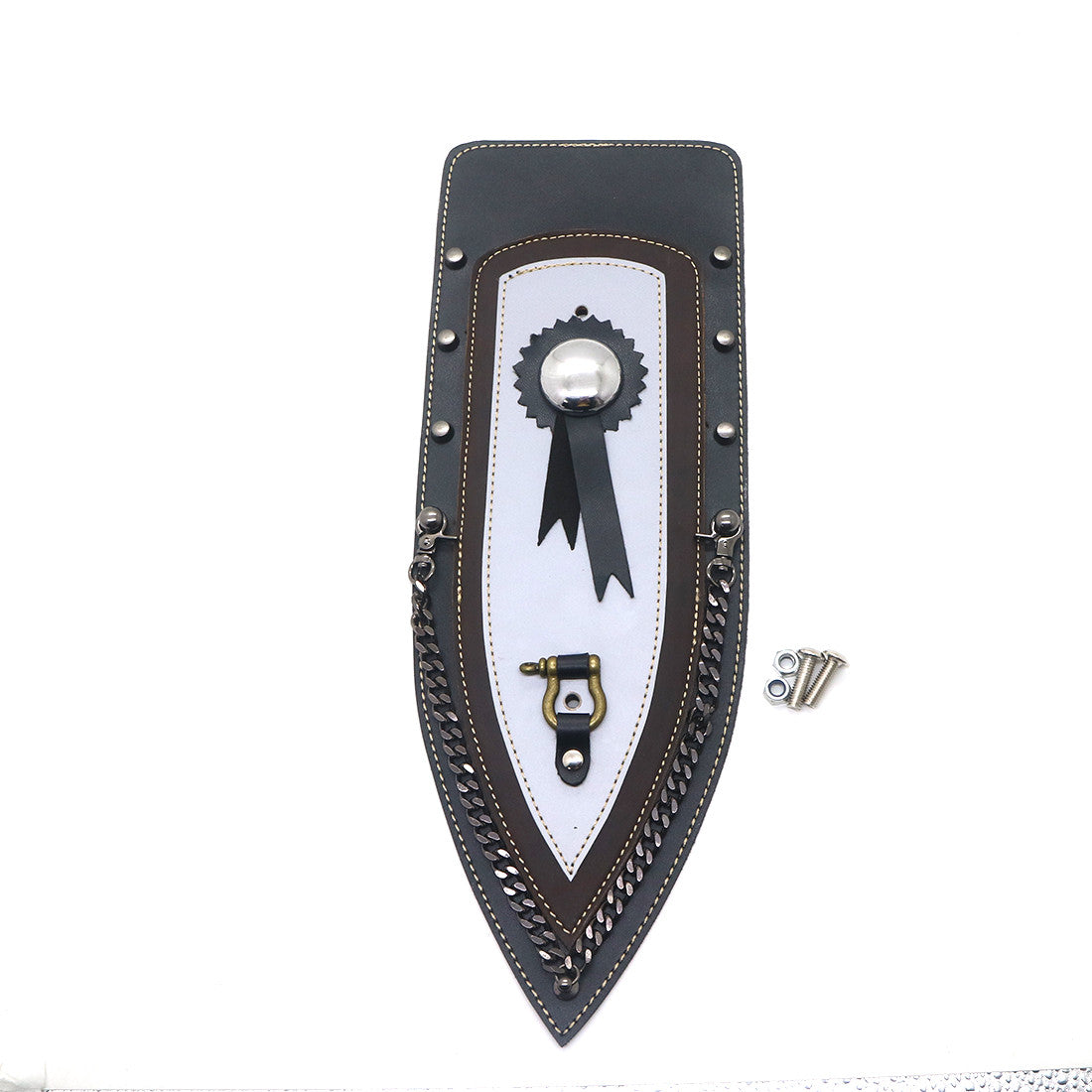 New PU Leather Rear Plain Fender Bib Cover for Harley Sportster XL883 Solo for Seat Q