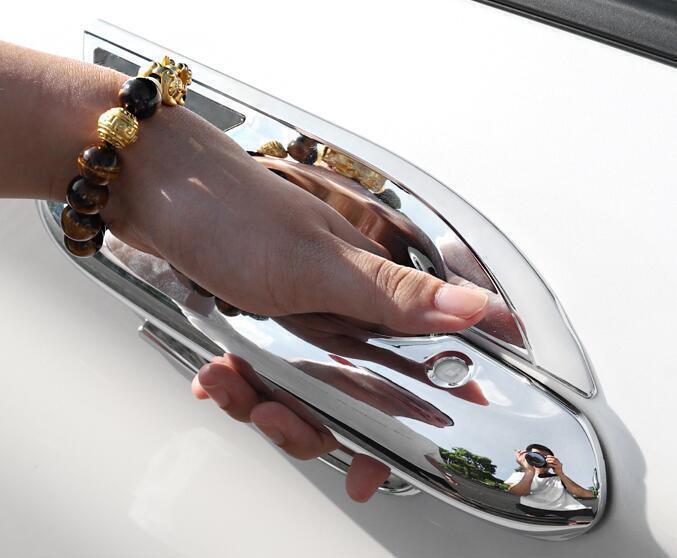 Side Door Handle Bowl Cover Trim 8X Fit for Ford Explorer 20-2024 ABS Chrome
