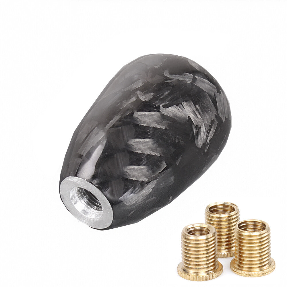 Universal Black Forge Fiber Manual Gear Stick Shift Knob Lever Shifter 61mm/2.4