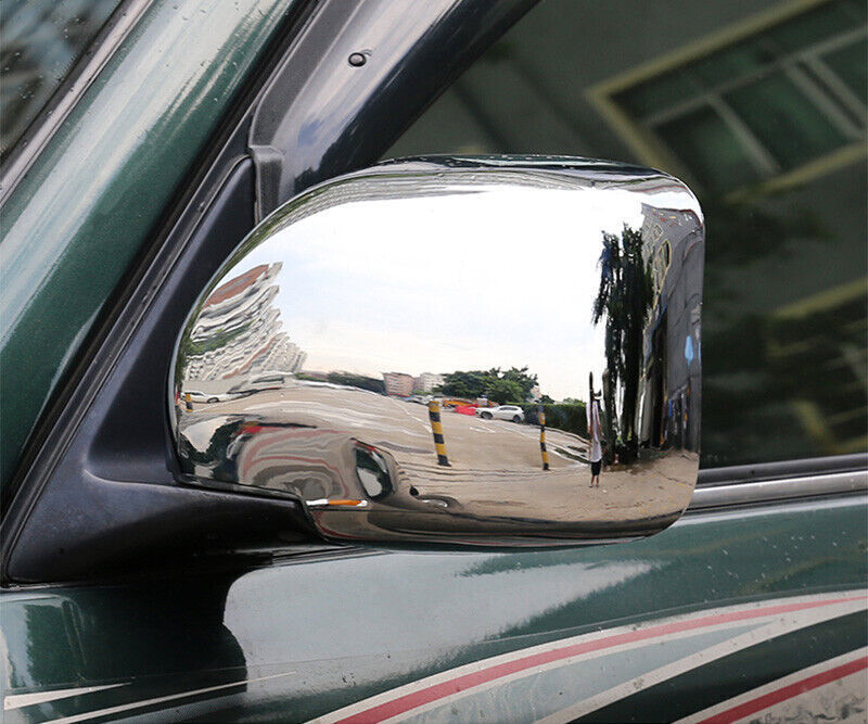 Chrome External Side Door Mirror Cover Trim Wing ABS for LEXUS LX470 1998-2007