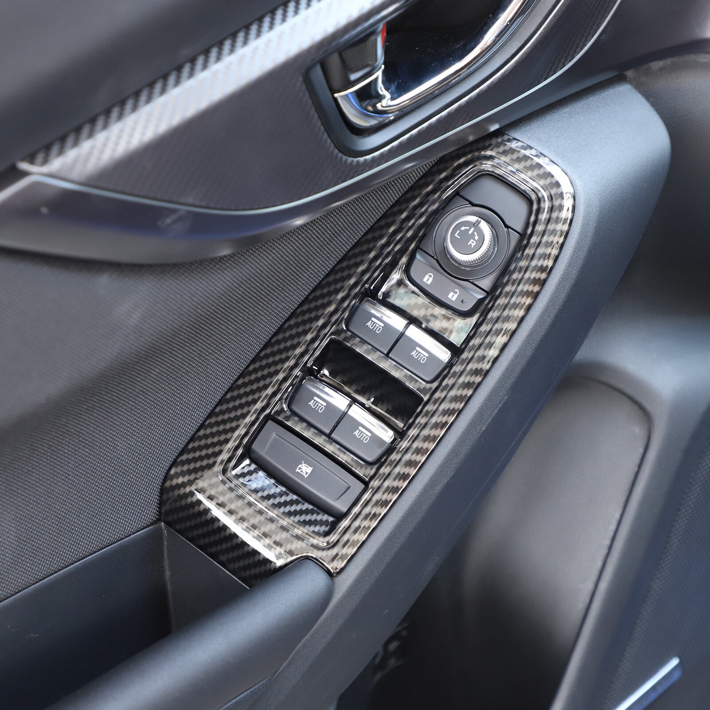 Carbon fiber ABS steering wheel decorative frame cover suitable for Corvette C7 2014-2019 - v