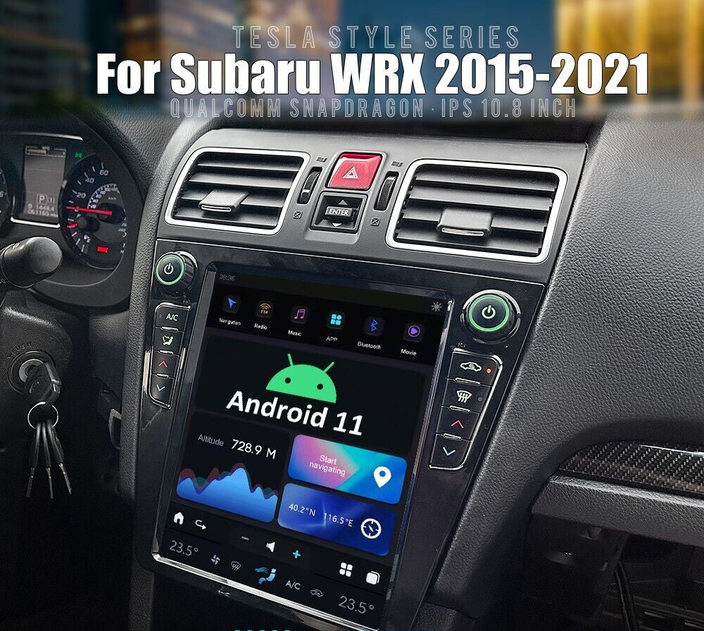 10.8 for Tesla Screen for Subaru WRX 2015-2021 Android 11 Car Radio GPS Navigation