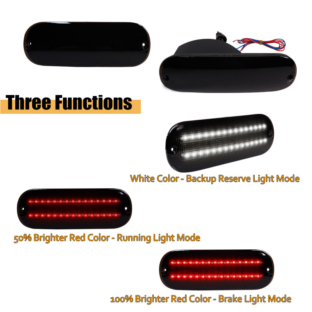 Smoked White/Red Backup Light Tail Brake Light for 2001-05 for for CHRysler PT Cruiser - v