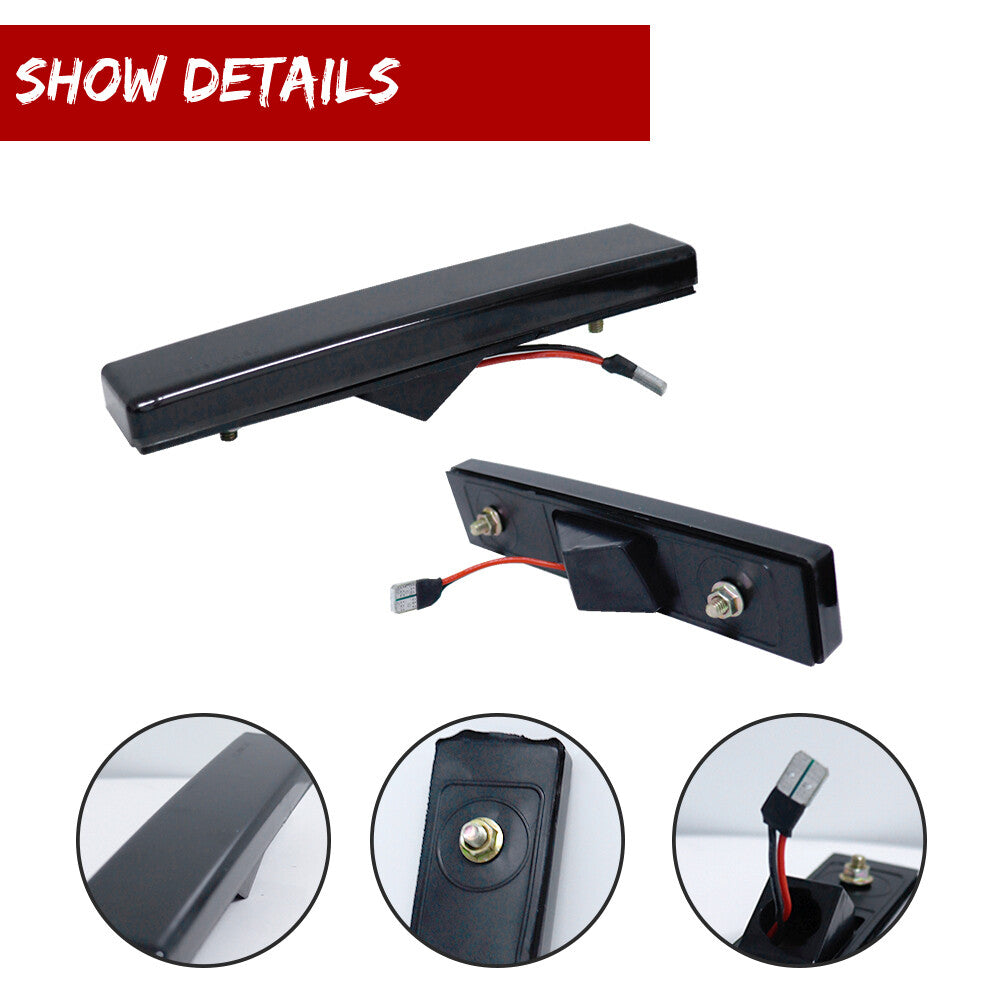 For 86 - 92 for Supra MK3 A70 Smoked Red LED Rear Side Marker Indicator Lights - v