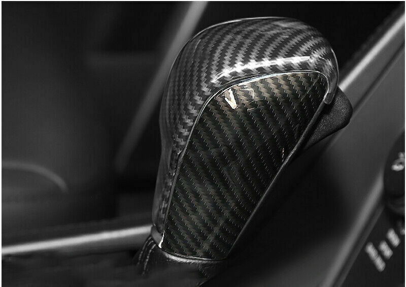 for Jeep Grand Cherokee 2017-2020 Carbon Look Console Gear Shift Knob Cover Trim
