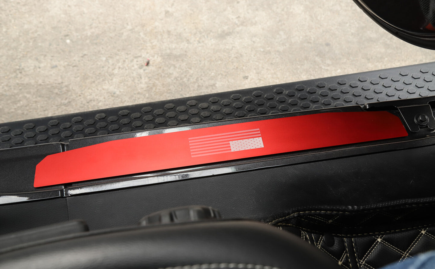 Aluminum Red Door Sill Guards for 2020-2024 for Jeep Gladiator JT Entry Protection