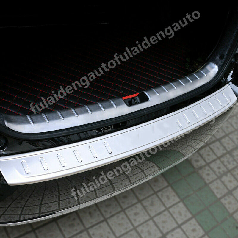 2P for Honda Accord 2014-2015 Rear Bumper Trunk Door Sill Plate Guard Cover Trim