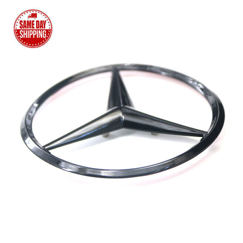 New for Mercedes-Benz E-Class W212 Rear Badge with Glossy Black Star on Trunk Lid