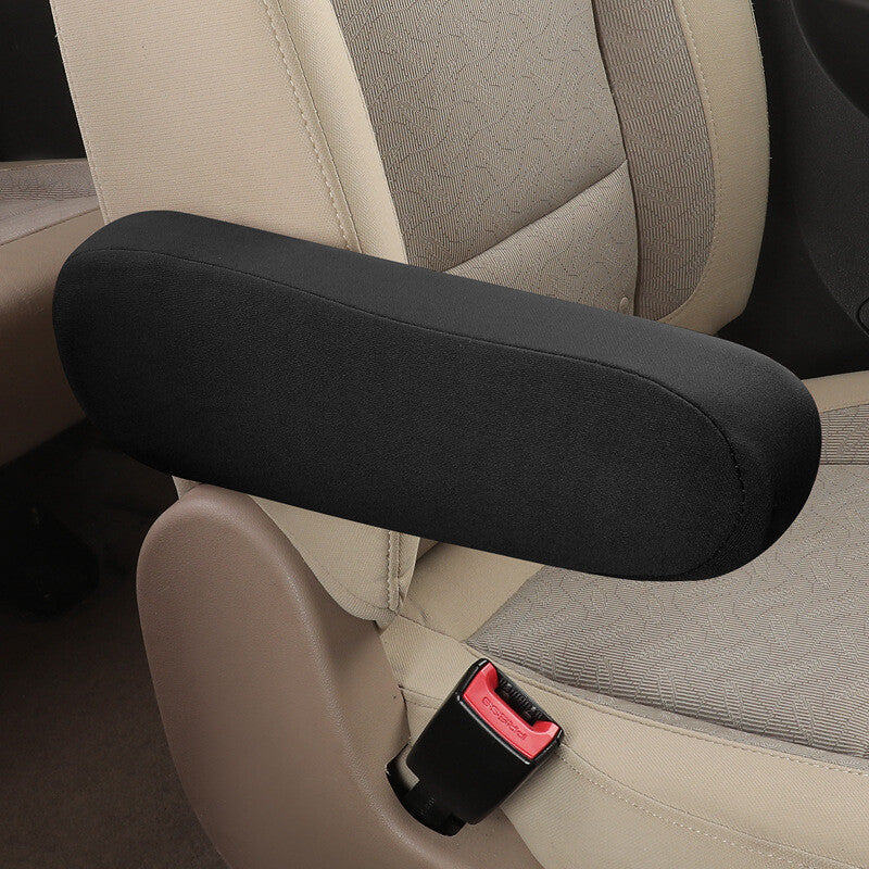 1Pair Car Front for Seat Armrest Cover Universal Elastic Cloth Fabric Auto Truck SUV