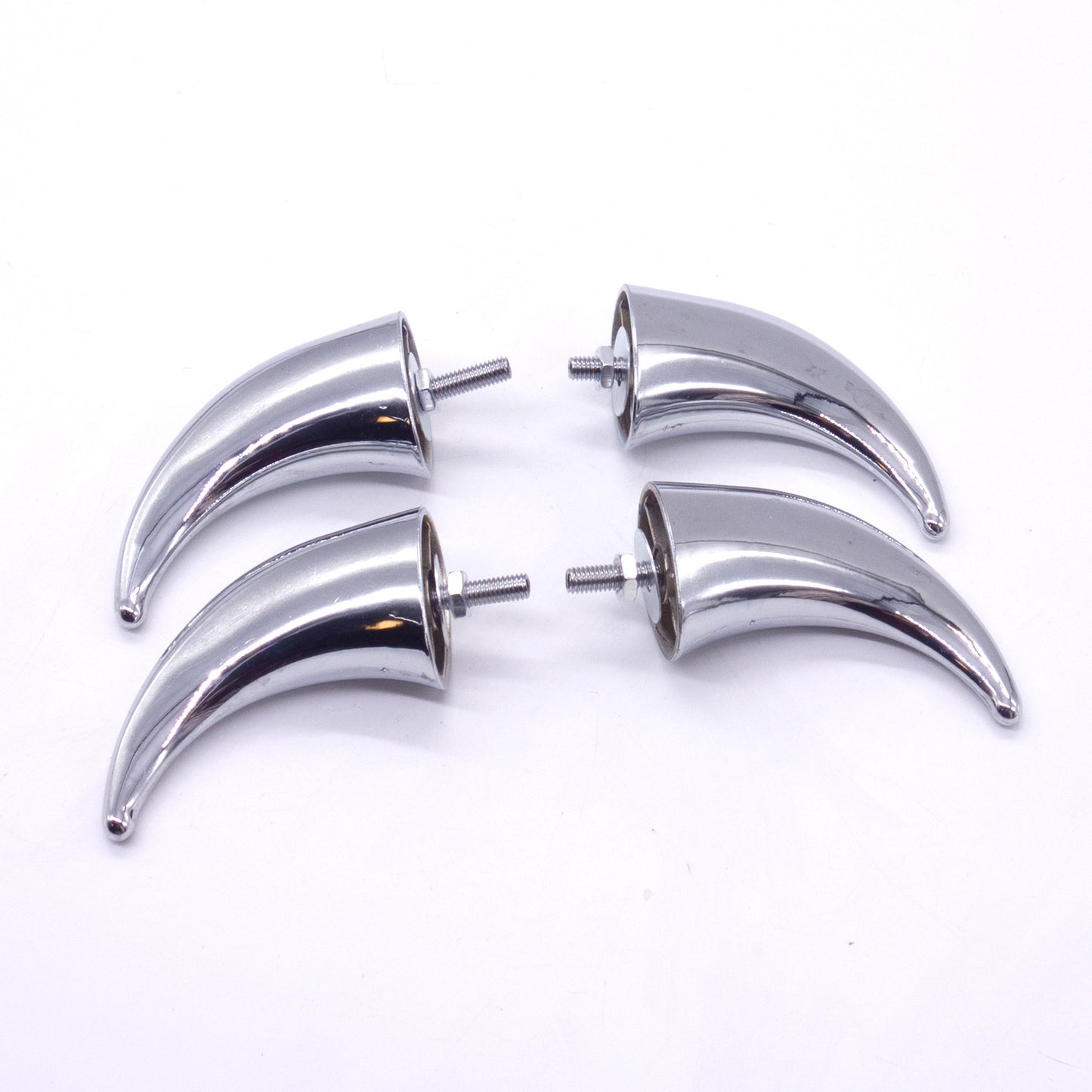 Chrome Front Fender Horns Decoration Chopper Bobber Touring Cafe Racer Custom Q