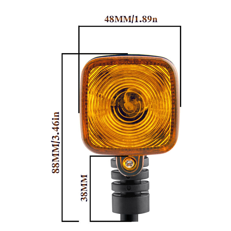 1 Pair 12V Motorcycle Amber Halogen Bulb Turn Signal Light Indicators Blinker v