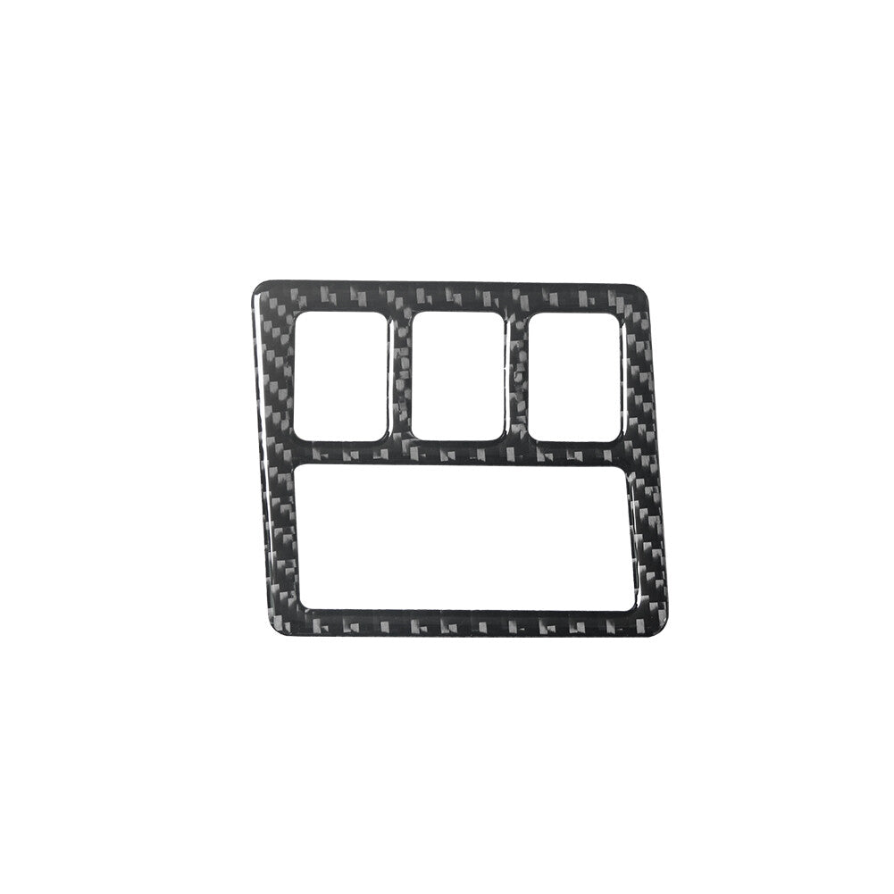 Carbon Fiber Radio Console Outer Frame Cover for Subaru Legacy Outback 2010-2014 v