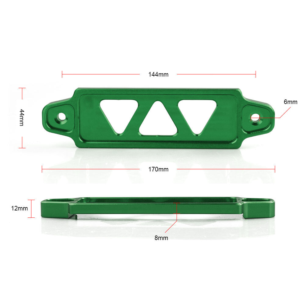 For 170mm Billet Green Battery Tie Down Mount Bracket Brace Bar Q