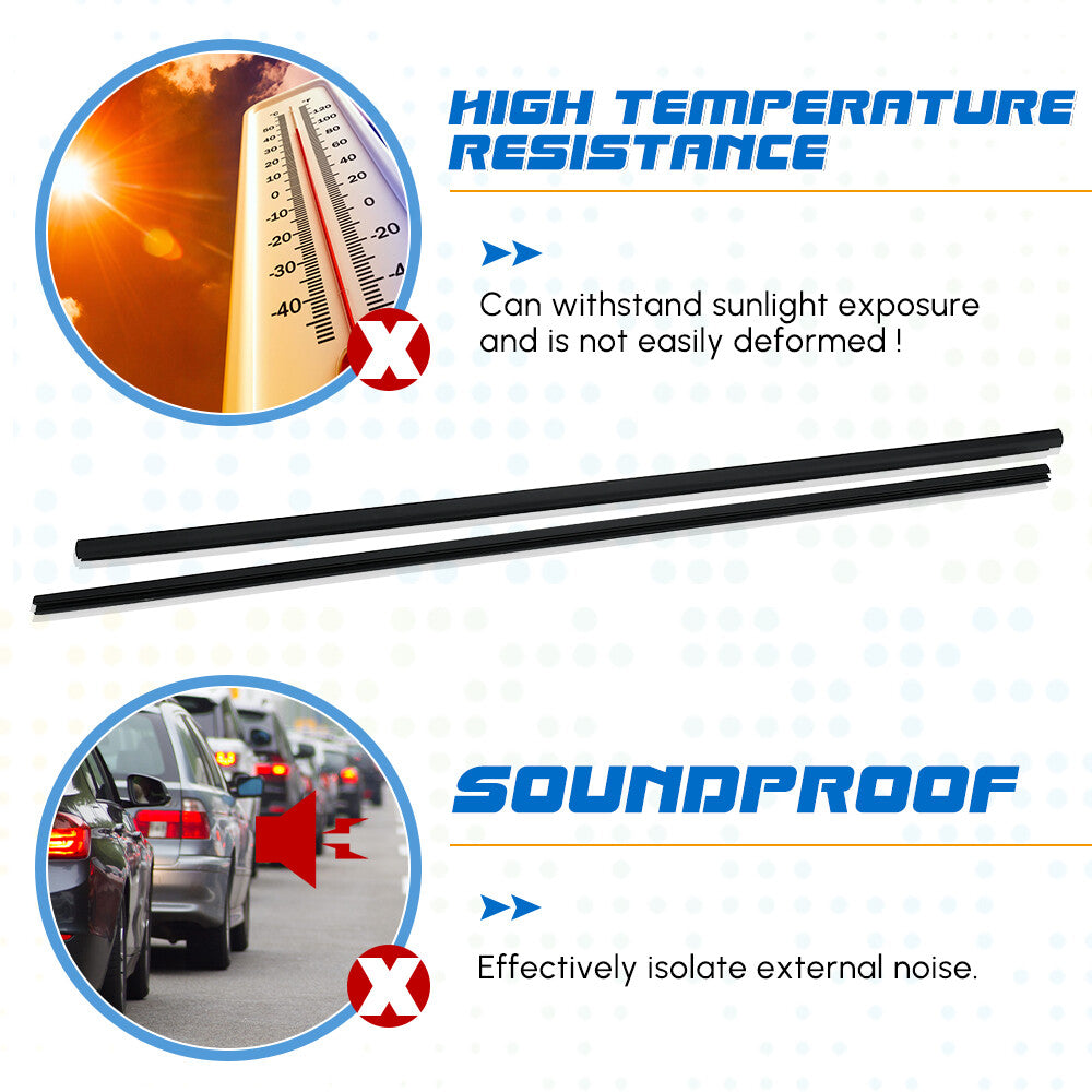 Left Right Door Belt Molding Window Glass Trim for Honda for Civic 2D coupe 06-11