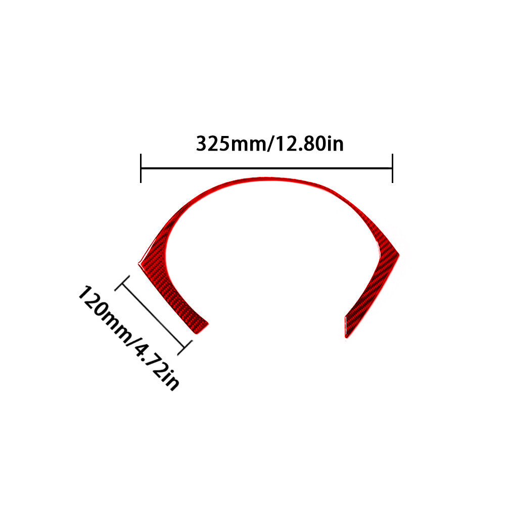 Red carbon fiber interior speedometer surround cover trim for BMW Z4 E89 09-16