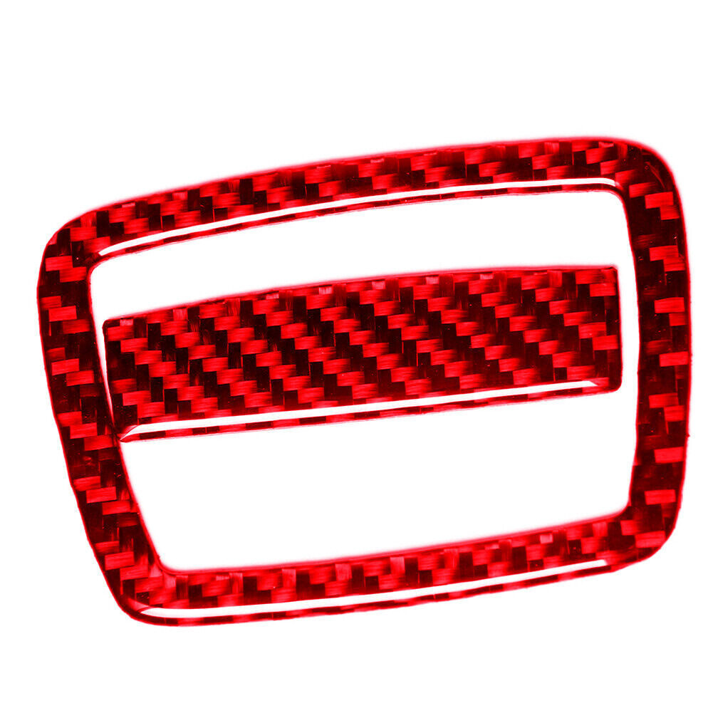 Red Carbon Fiber Storage Box Panel Cover Trim for BMW 6 Series F12 F13 2011-2018