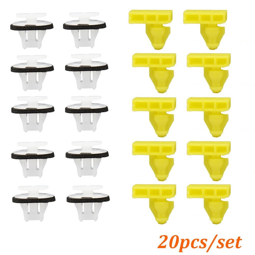 10-Pack Black Car Windshield Wiper Cover Molded Decorative Clips, Suitable for