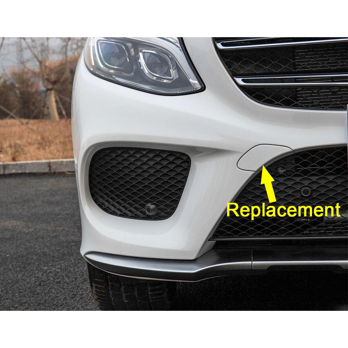 Right passenger front bumper eyelet cap, right-hand side, suitable for 2016-19 for Mercedes W292 GLE350. n