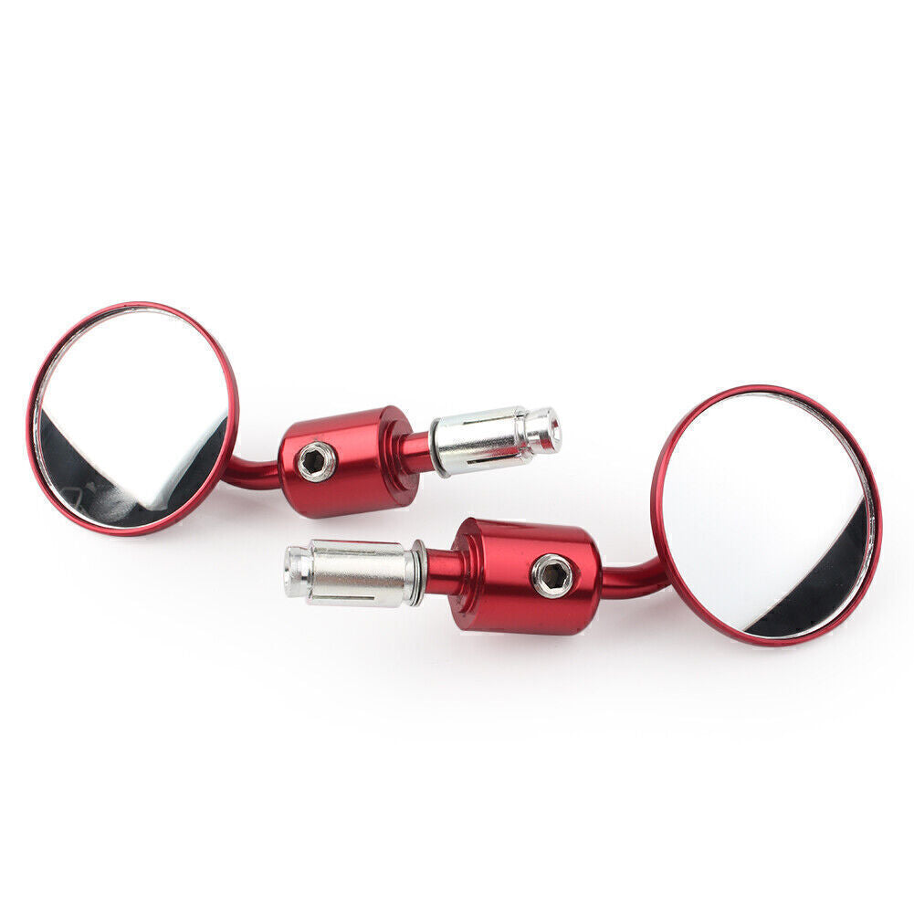 7/8 Universal Handlebar Rearview Bar End Side Mirror Red For ATV for HOnda for Yamaha