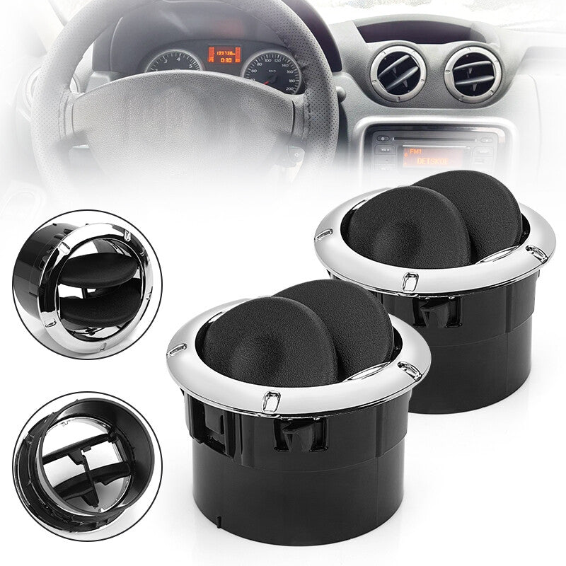 2 X Car Air Outlet Heater Grille Steering Cover for Dacia Logan MK1 2004-2011