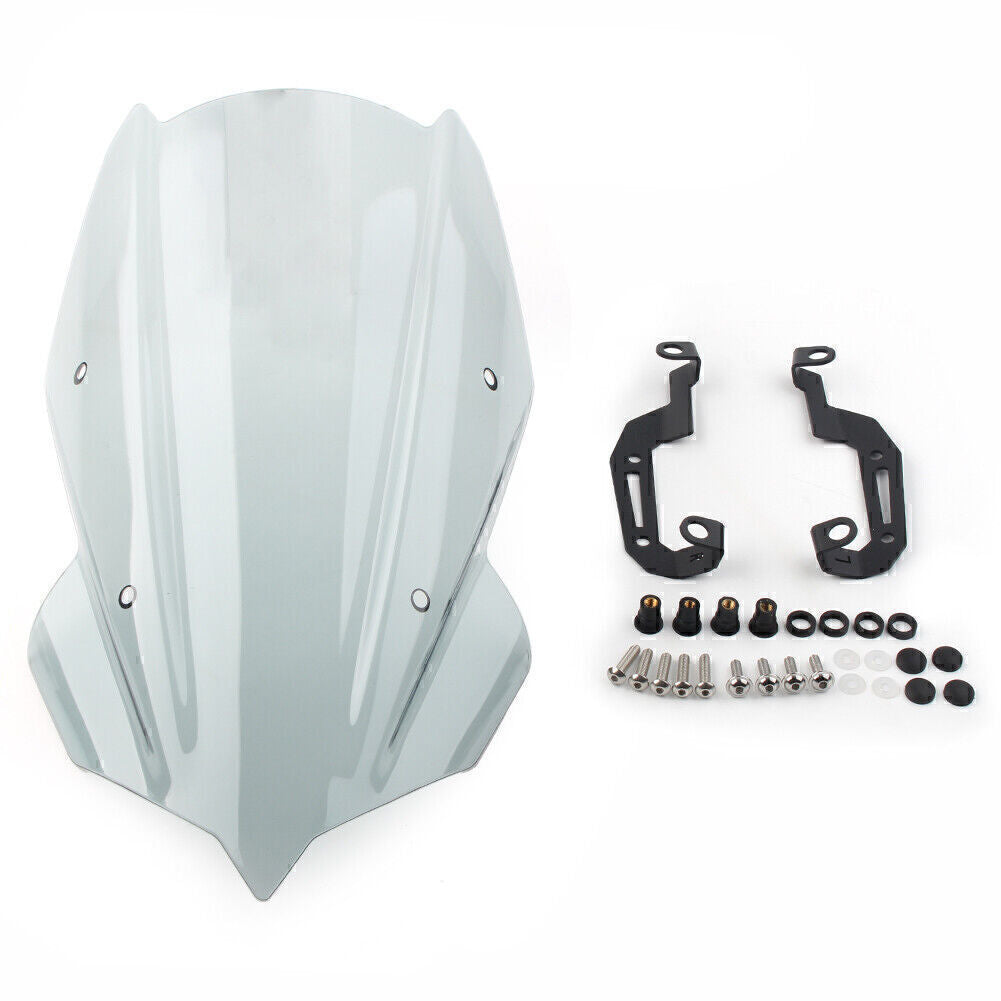 Windschutzscheibe Windschild mit Halterung Grau f¨¹r for Kawasaki Z400 2019-2021