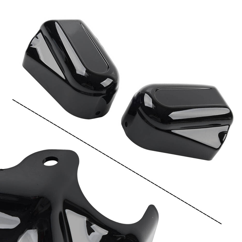 Bar Shield Rear Axle Covers Swingarm Cap Black Fit for Harley Softail FLSTN 2008-up Q