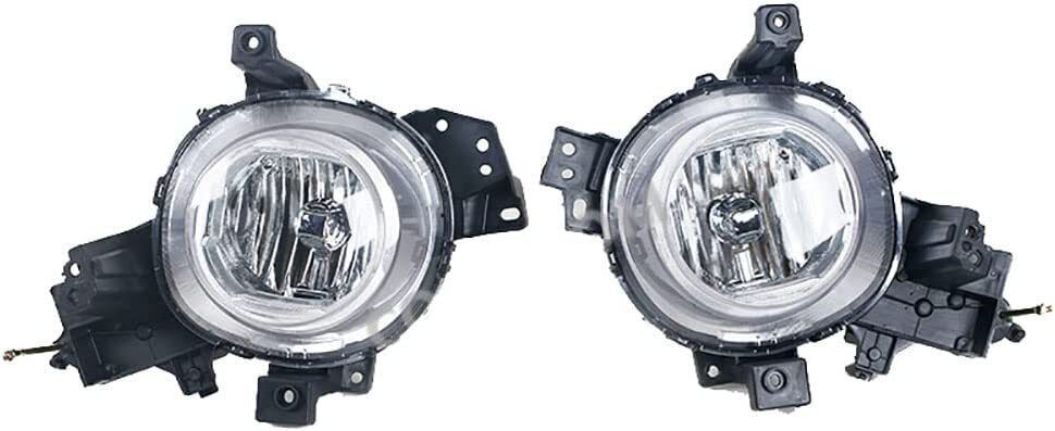 Car Pair Front Bumper Fog Light Lamp Assembly With Bulb for Kia Soul 2017-2019