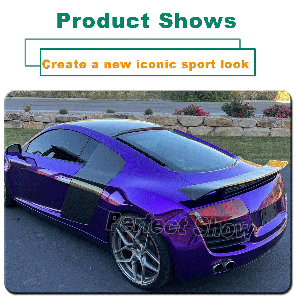 For 2008-2015 for Audi R8 V8 V10 Carbon Fiber Door Fender Side Panel Blades Scoop
