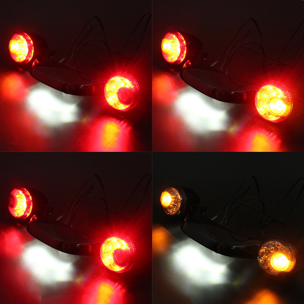 Suitable for Harley Touring FLHX 2010 - 19 Smoke Lens LED Rear Turn Signal Brake Light Bar