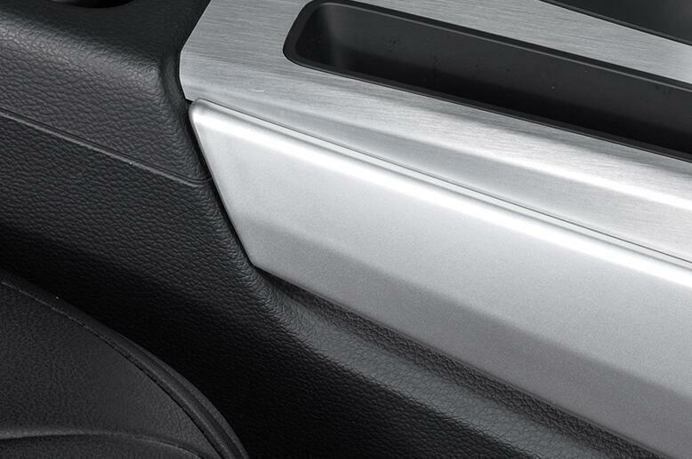for Audi Q5 2018-24 ABS Matte Silver Console Gear Shift Both Side Strip Trim 2P