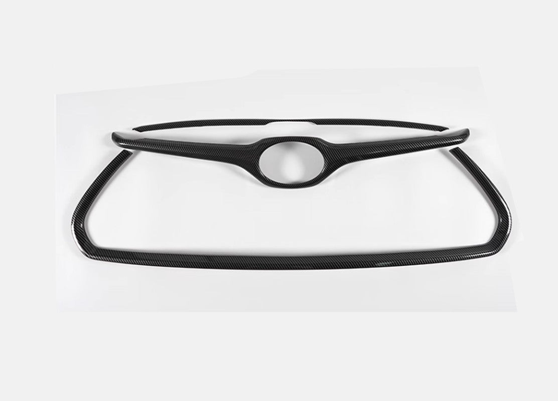 Carbon Fiber Front Grille Mesh Decorative Frame for Toyota Highlander 2020-24