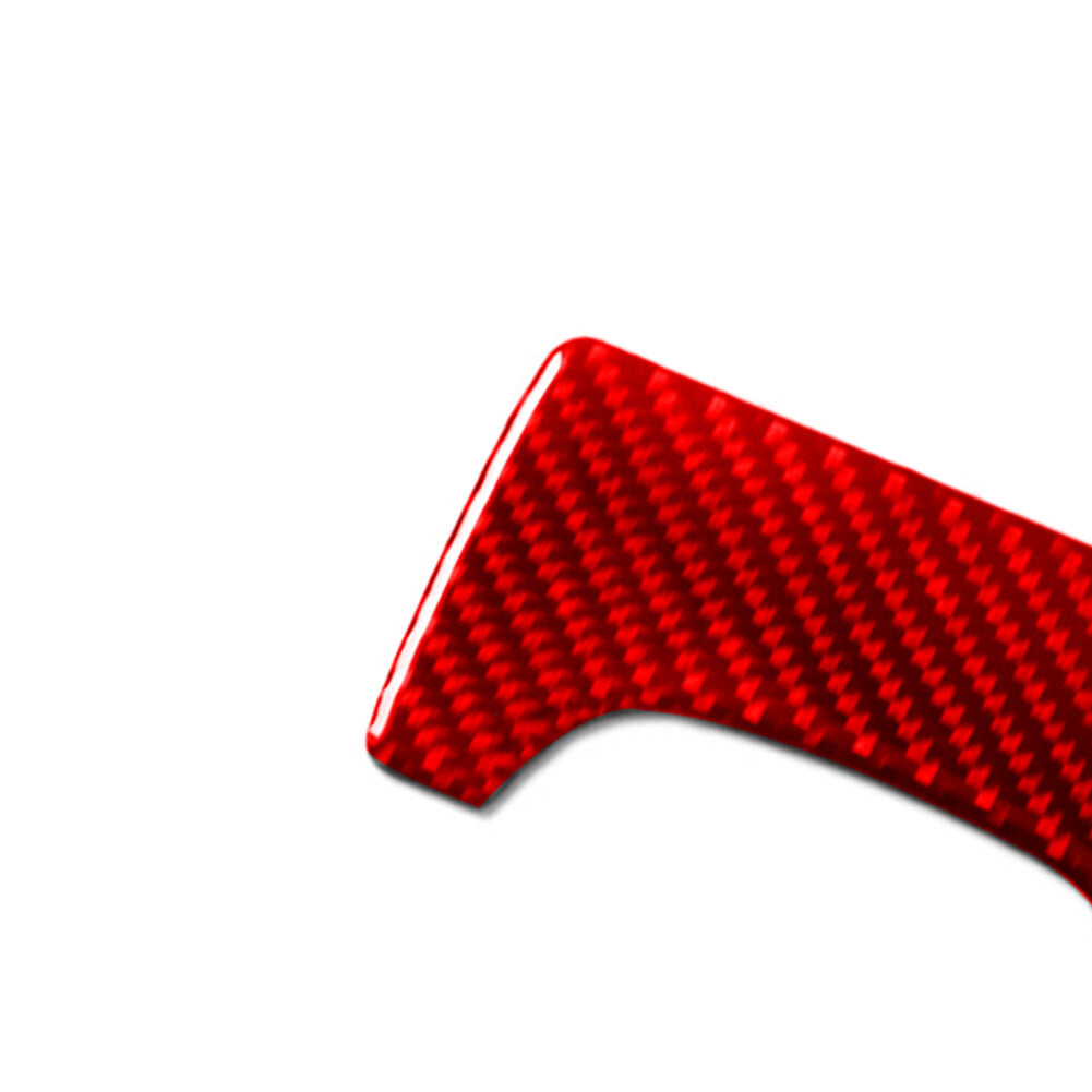 Red Carbon Fiber Coin Storage Decorative Cover Trim for Toyota for Camry 2007-2011