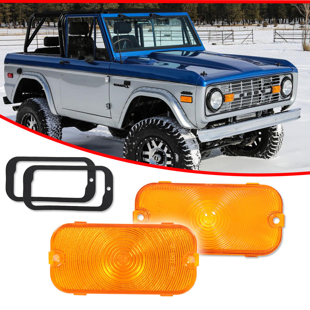 Front parking turn signal lens LH right grip for for Mustang 1966 1967 1968- v