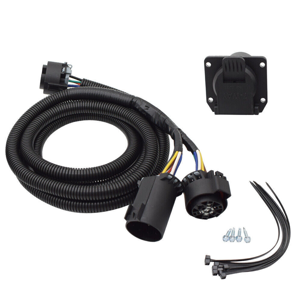 for Ford F-150 97-14 for Ram 3500 CURT 56070 7' 5th Wheel Gooseneck Wiring Harness
