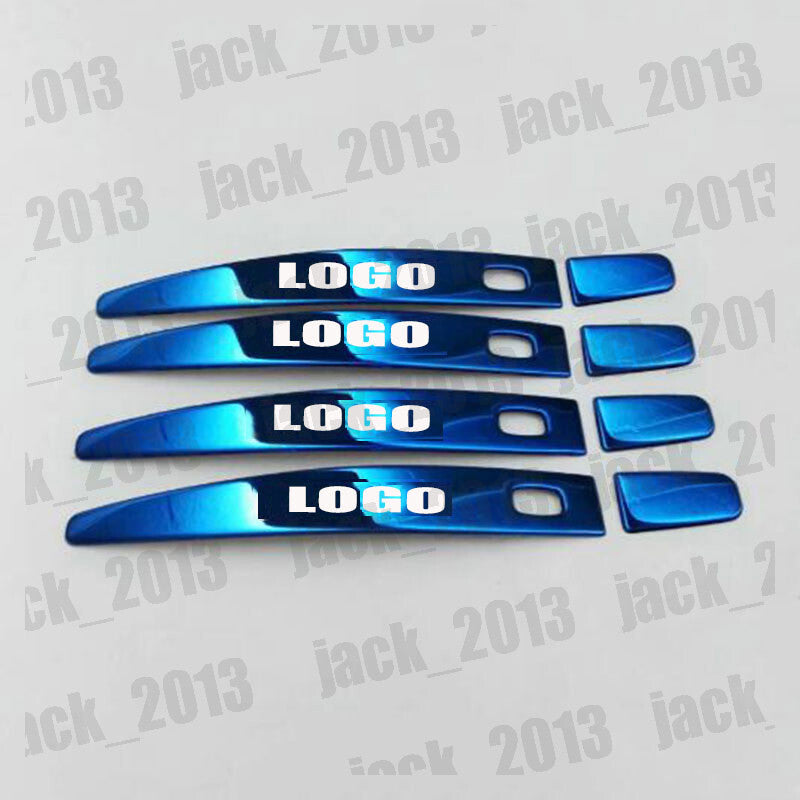 for Chevrolet Equinox 2018-2022 Blue stainless Door Handle Cover Trim 8pcs