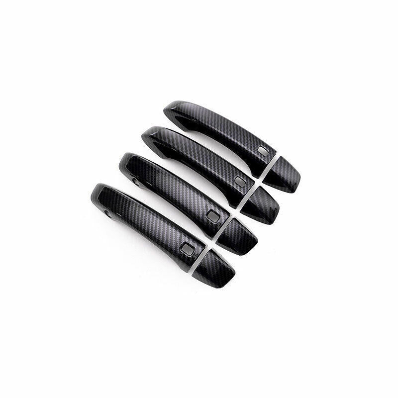 Fit for Audi Q7 2016-19 ABS Carbon Fiber OutsideDoorHandleMolding CoverTrim