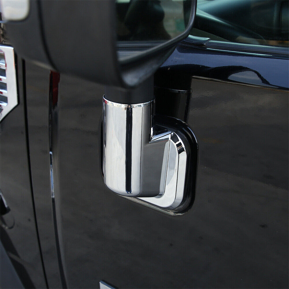 Chrome ABS Side Rearview Mirror Base Cover For HUMMER H2 2003-2009 Accessories