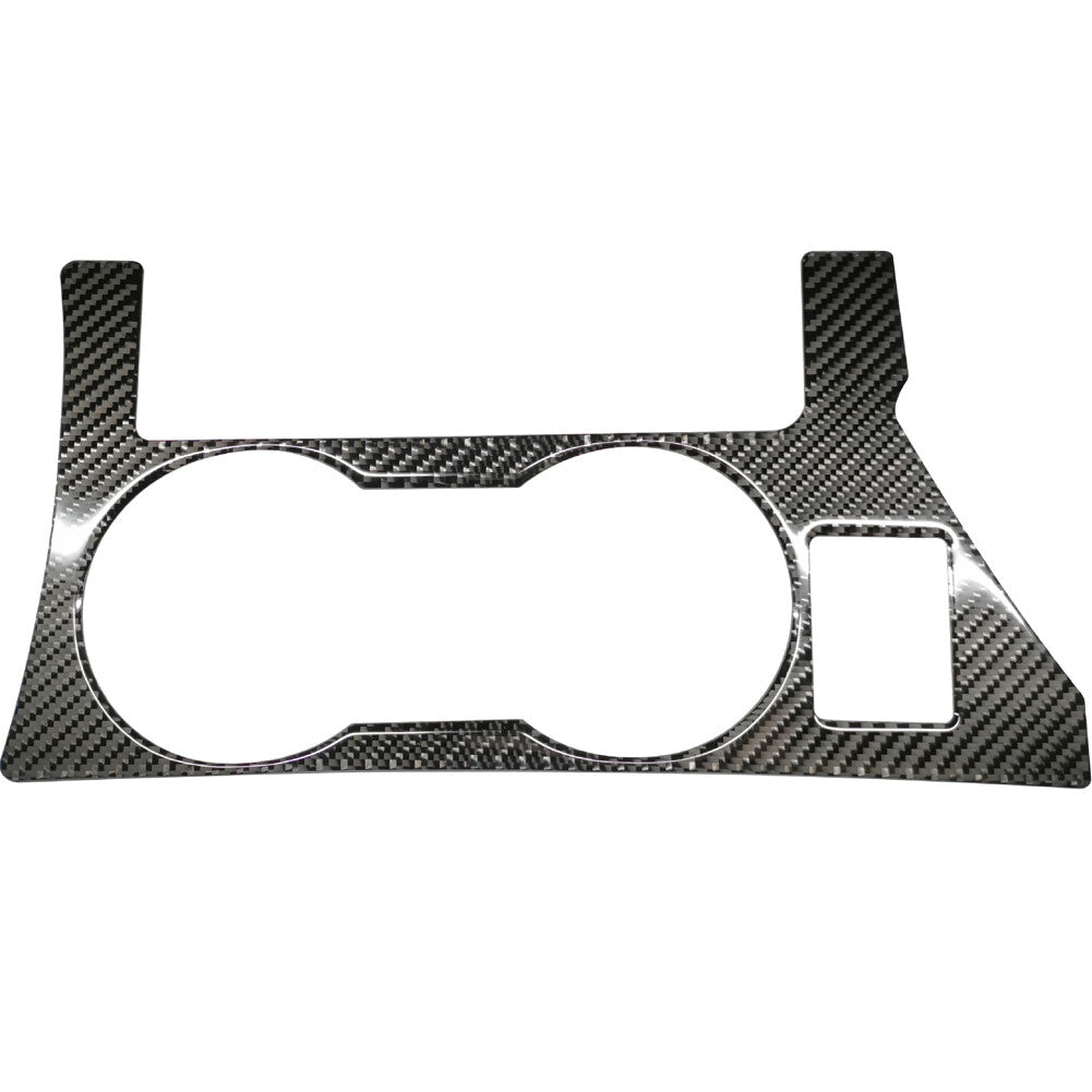 Carbon Fiber Water Cup Holder Frame Panel Trim for Toyota for Corolla 2014-2018