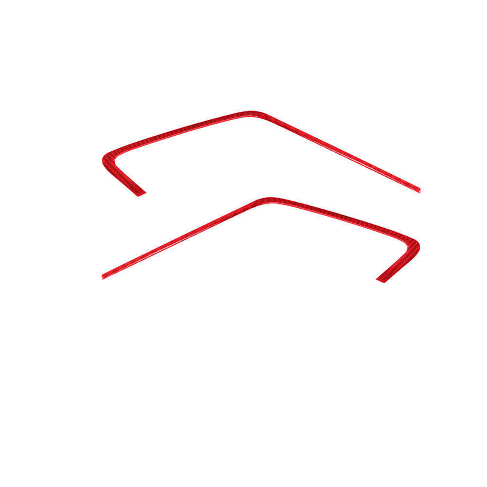 4PCS Red Carbon Fiber Door Handle Frame Cover for Chrysler 200 2015-2017 Type B v