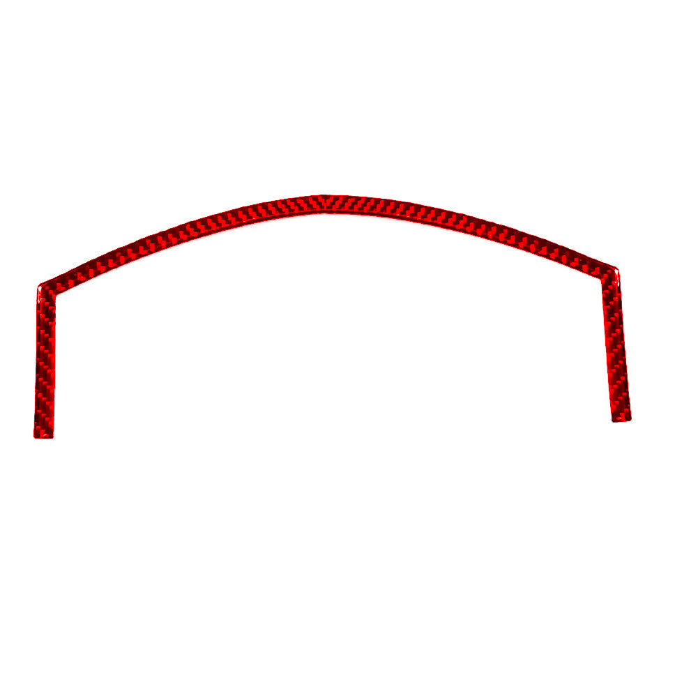 5Pcs Red Carbon Fiber Rear Control Frame Panel Cover Trim for Audi Q7 2007-2015 v