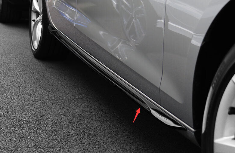 for Audi A4 B9 2020-2021 Black Steel Side Door Body Guard Molding Cover Trim 4