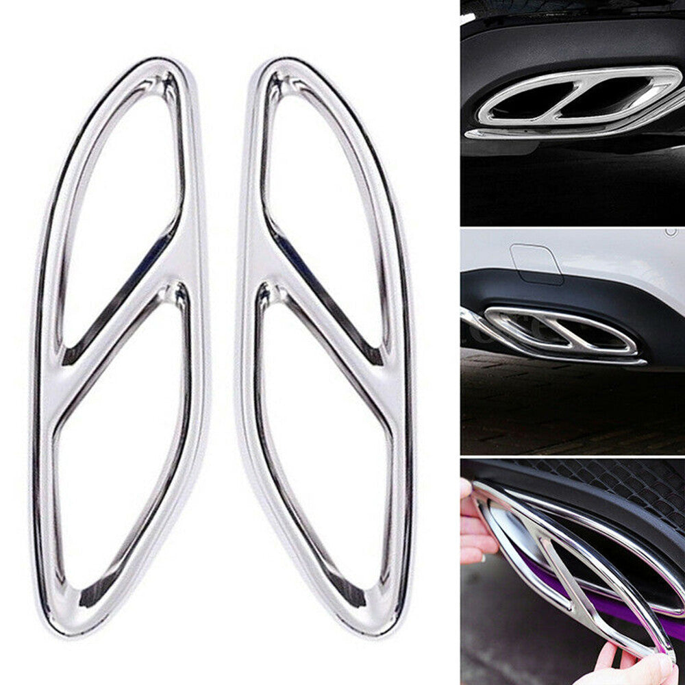 Pair Cover Tip Cover Trim for Benz C GLC B E A Class W205 W246 W212 W213 W176